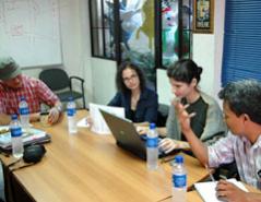 baobab carrying out an evaluation in El Salvador.